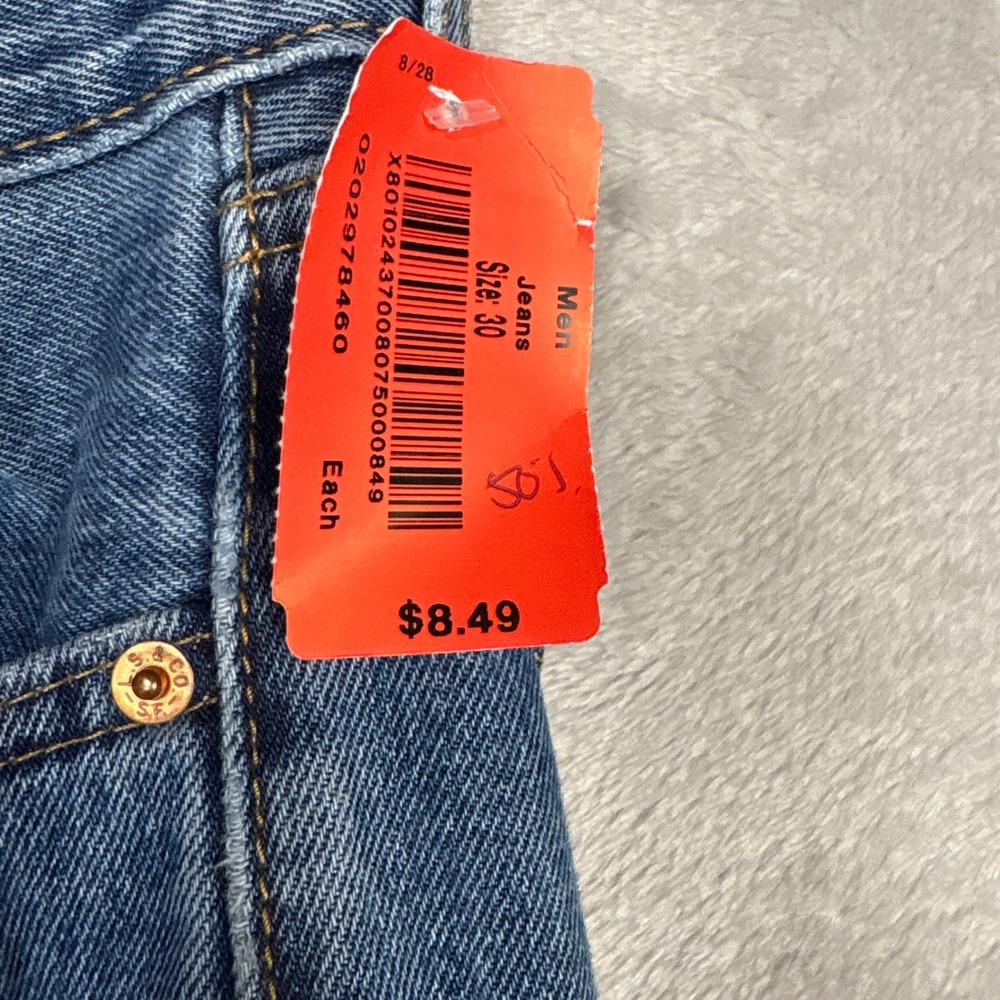 Levis 505 Regular Fit Mens Jeans 30x32 Medium Wash Blue Straight Leg 00505-4891